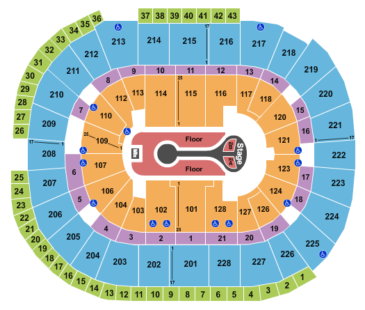 SAP Center Benson Boone Seating Chart